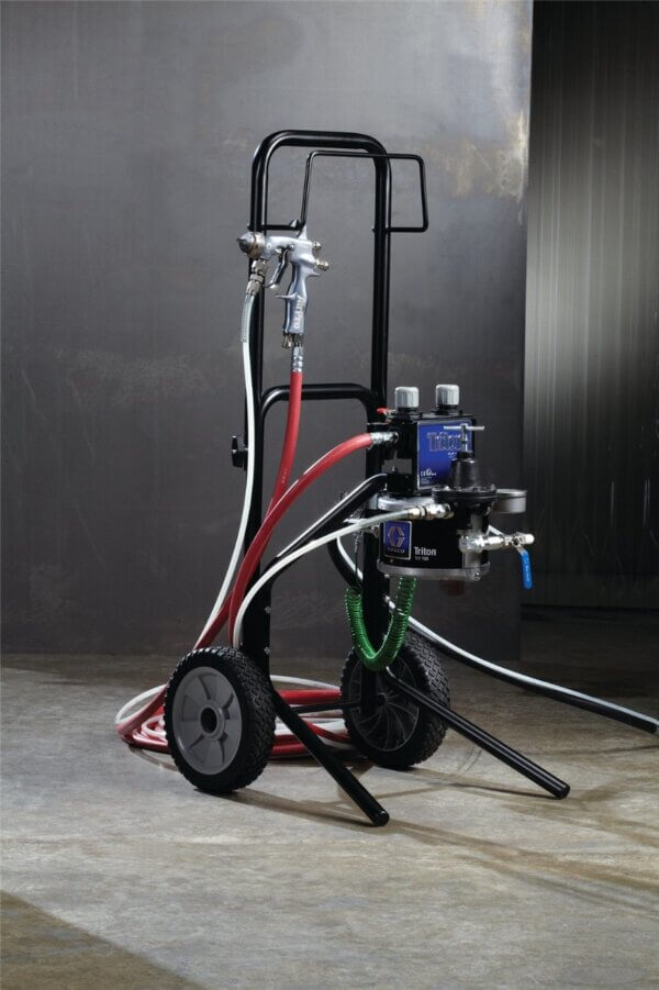 Graco Triton Package1 Triton Alum Spray Package with Cart and AirPro Conventional Gun